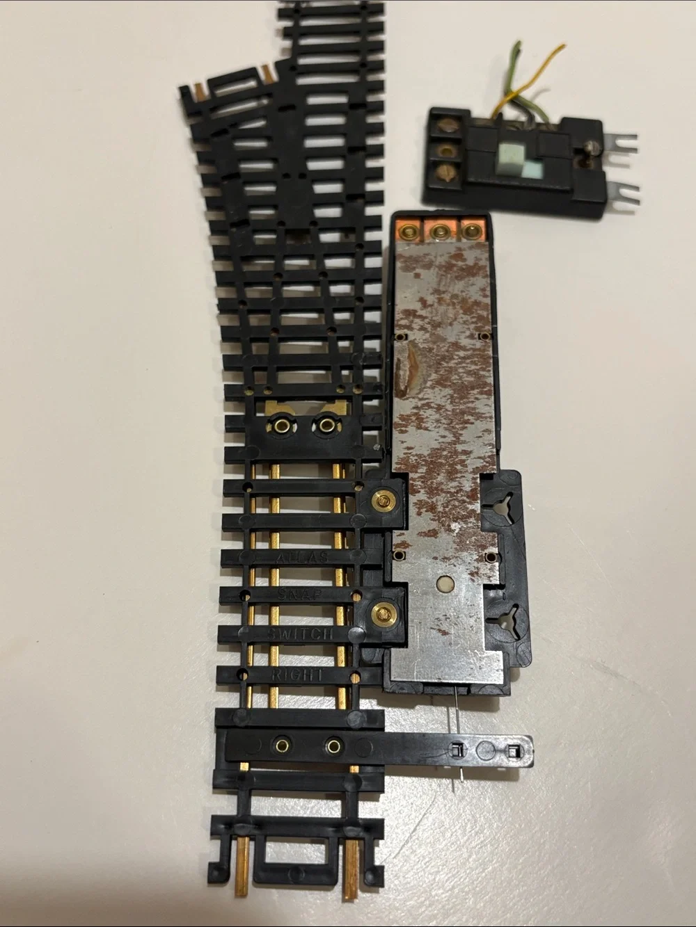 HO scale, model train switches.